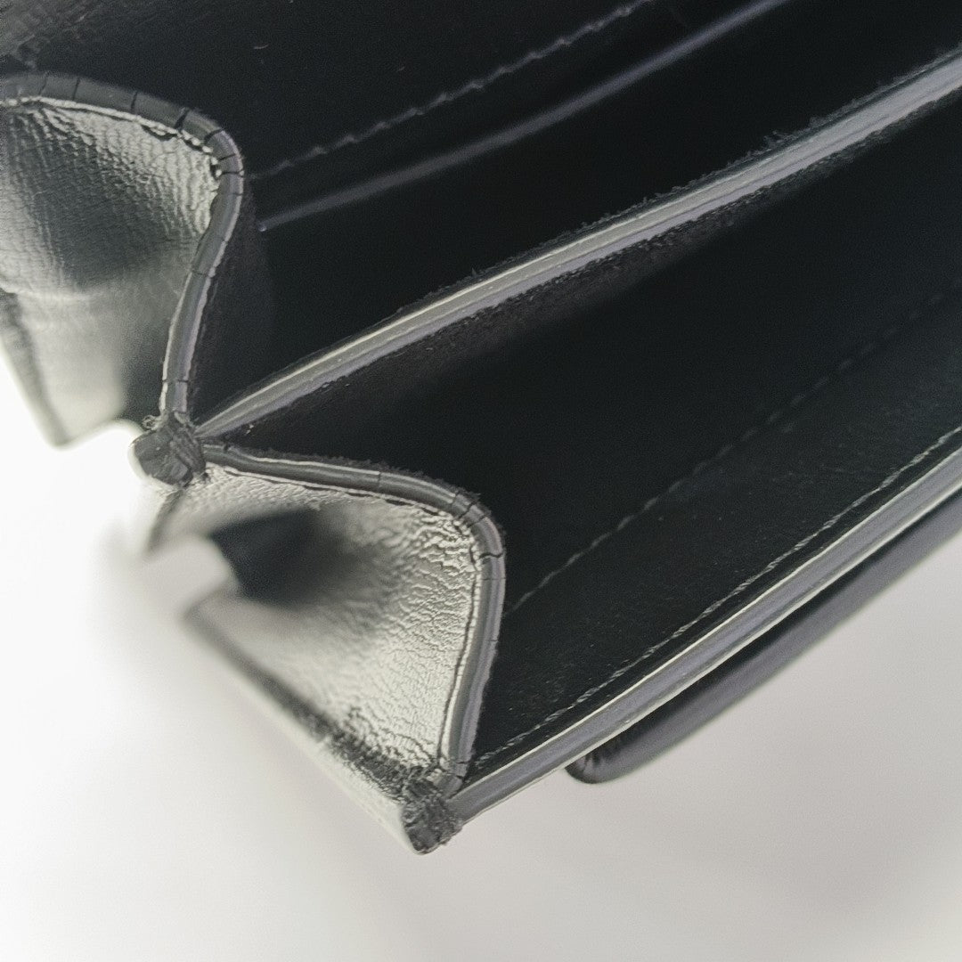 SUNSET Medium Calfskin Black