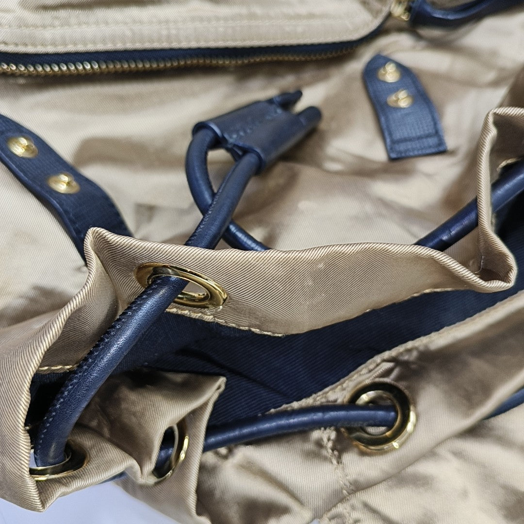 The Rucksack Medium Nylon Gold