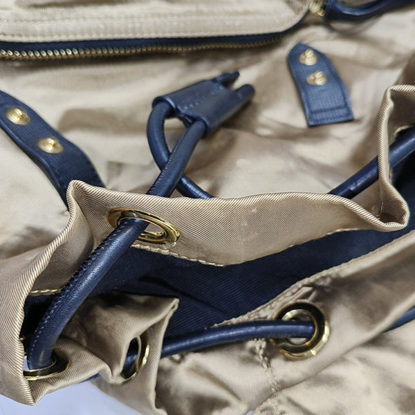The Rucksack Medium Nylon Gold