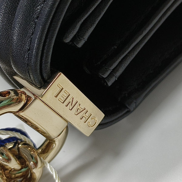 BOY CHANEL Mini Quilted Lambskin Black