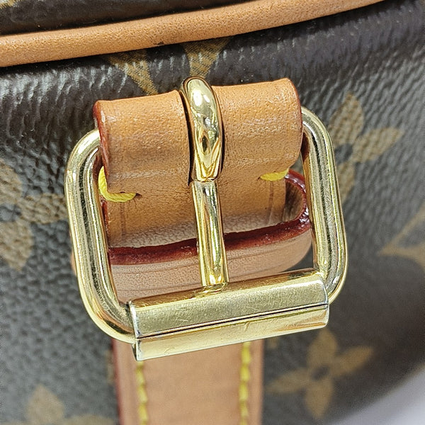 TAMBOURINE Monogram Coated Canvas Brown