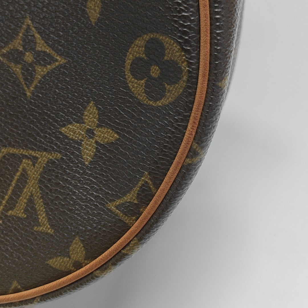 TAMBOURINE Monogram Coated Canvas Brown