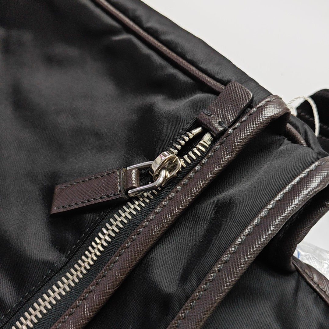 Nylon Shoulder Bag Black