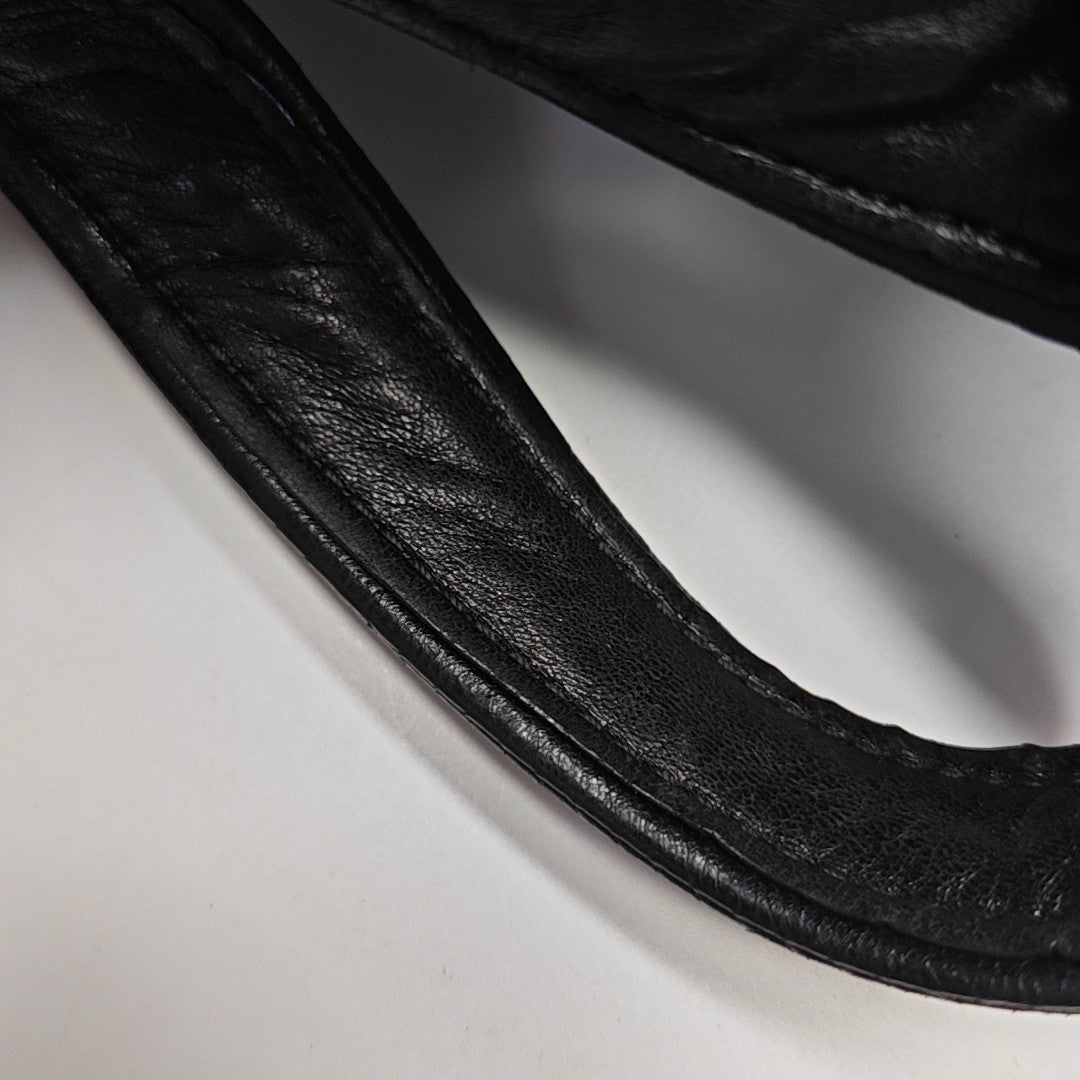 Quilted Fabric Top Handle Bag Black