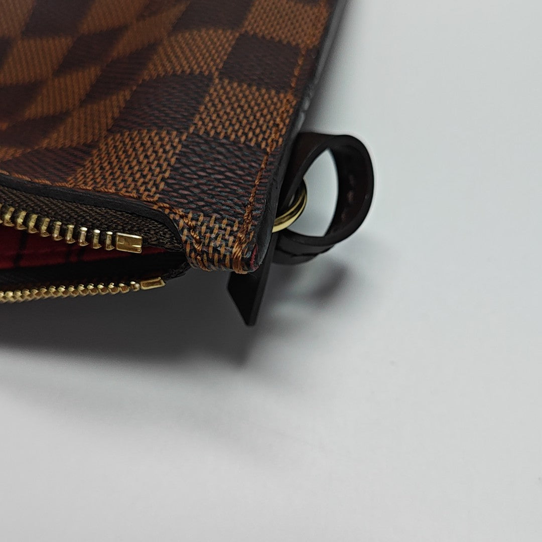 NEVERFULL MM Damier Ebene Coated Canvas Brown