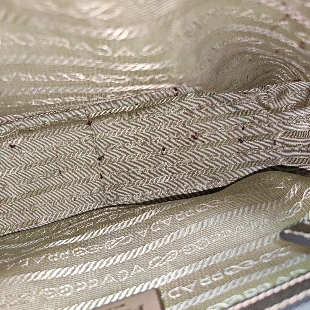 Bauletto Saffiano Saffiano Calfskin Silver