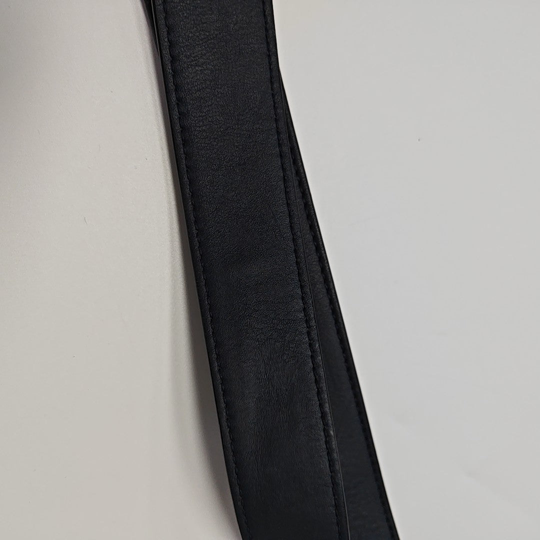 Calfskin Shoulder Bag Blue