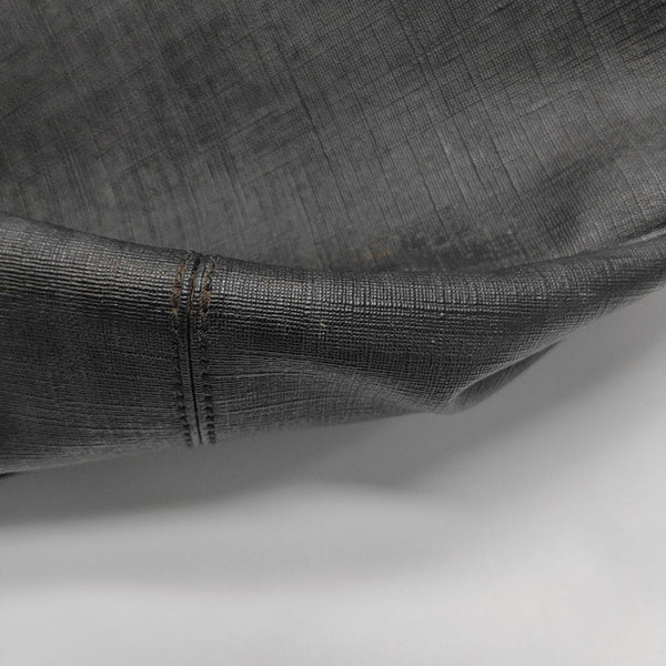 Monogram Coated Canvas Shoulder Bag Black