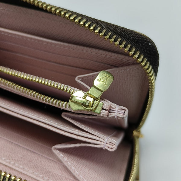 ZIPPY Monogram Coated Canvas Brown Wallet