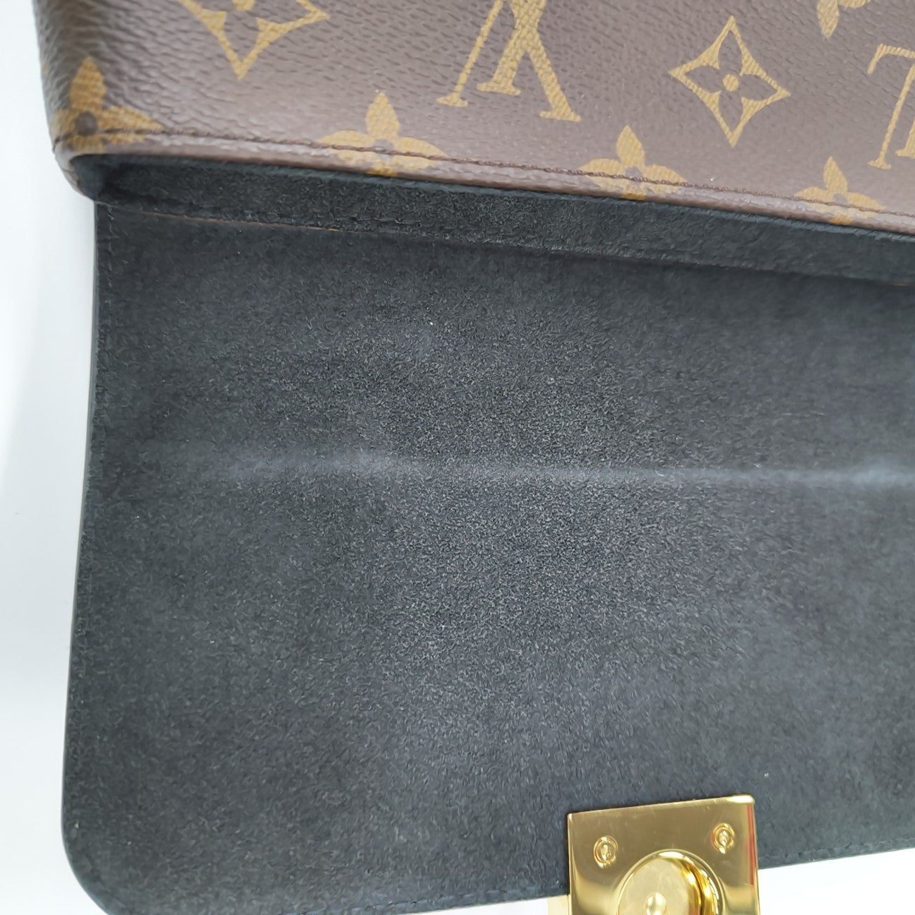 LOCKY BB Monogram Coated Canvas Brown