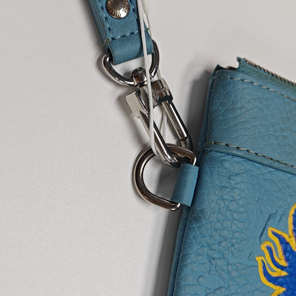 Monogram Calfskin Clutch Blue