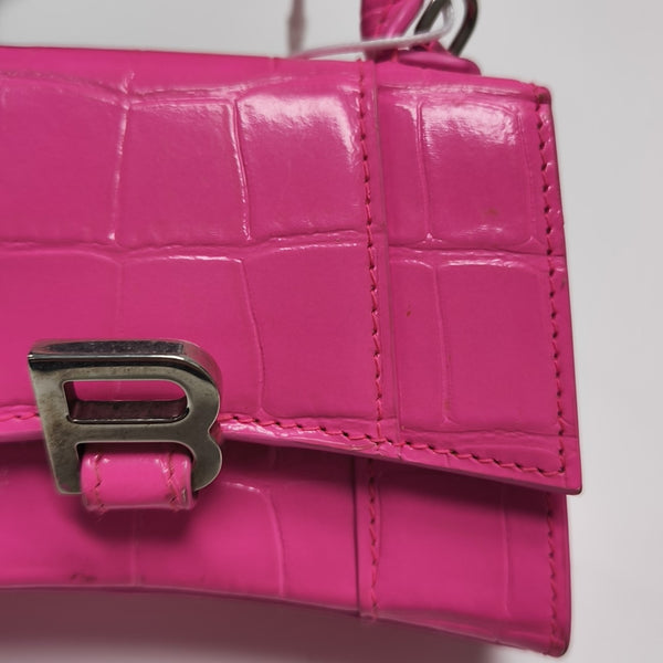 Hourglass Mini Calfskin Red