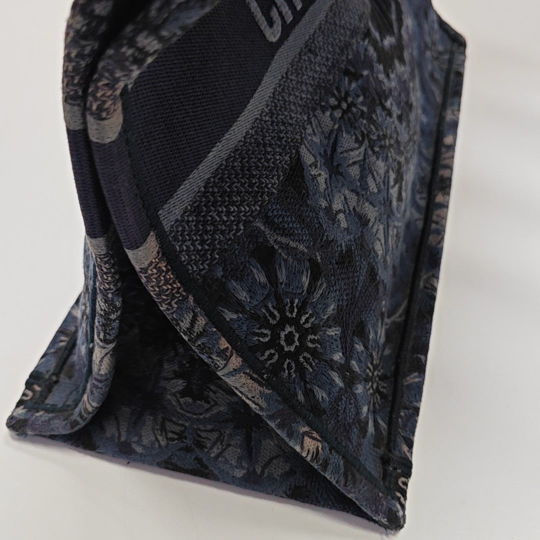 Book Tote Large Canvas Blue