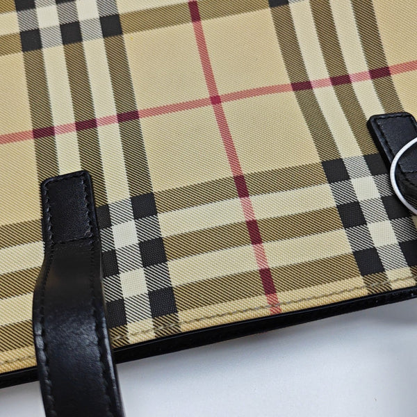 Coated Canvas Tote Bag Beige