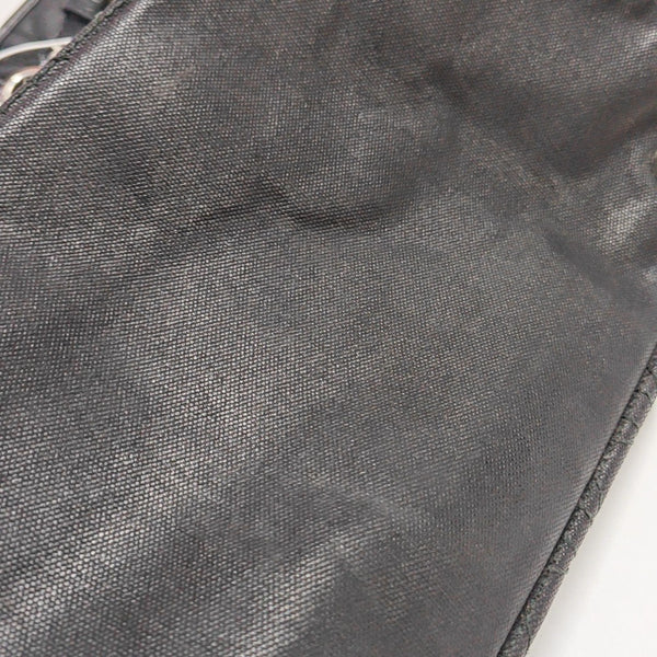 Panarea Cannage Coated Canvas Black