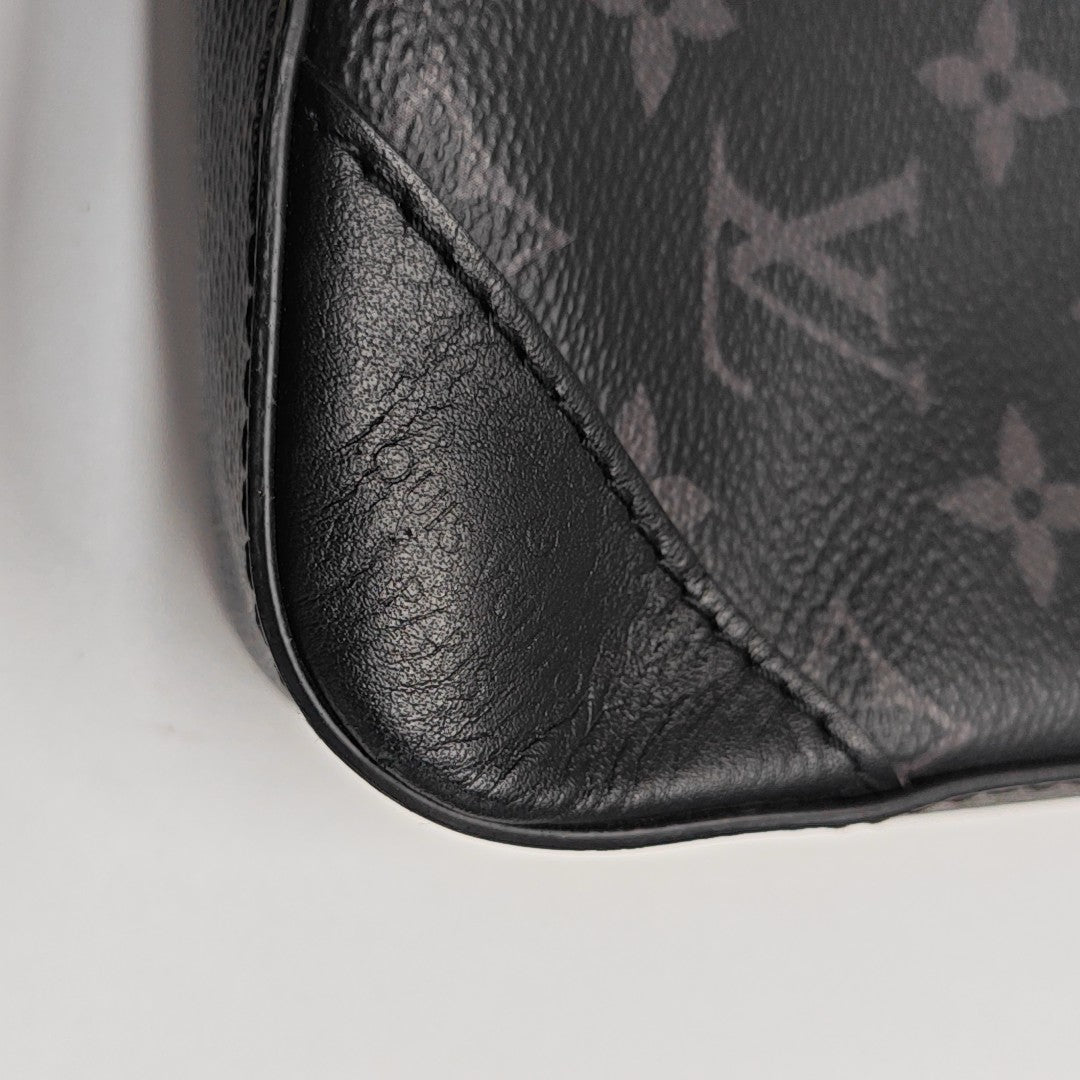 TRIO Monogram Coated Canvas Gray