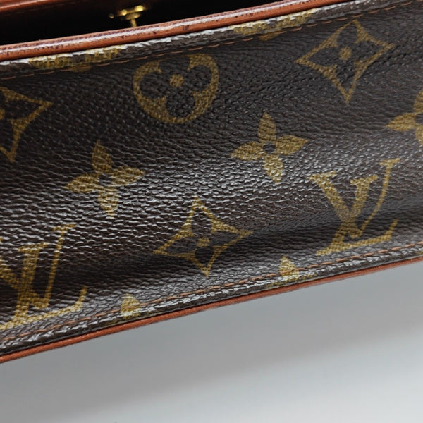 DAME GM Monogram Coated Canvas Brown