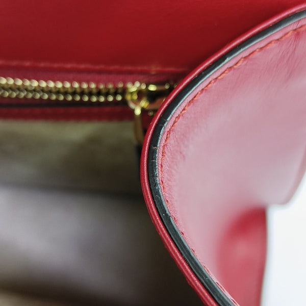 Sylvie Small Calfskin Red