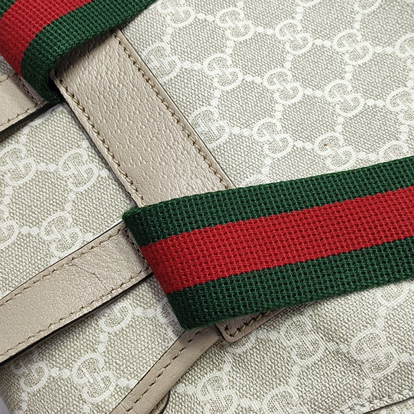 Monogram Coated Canvas Backpack Beige
