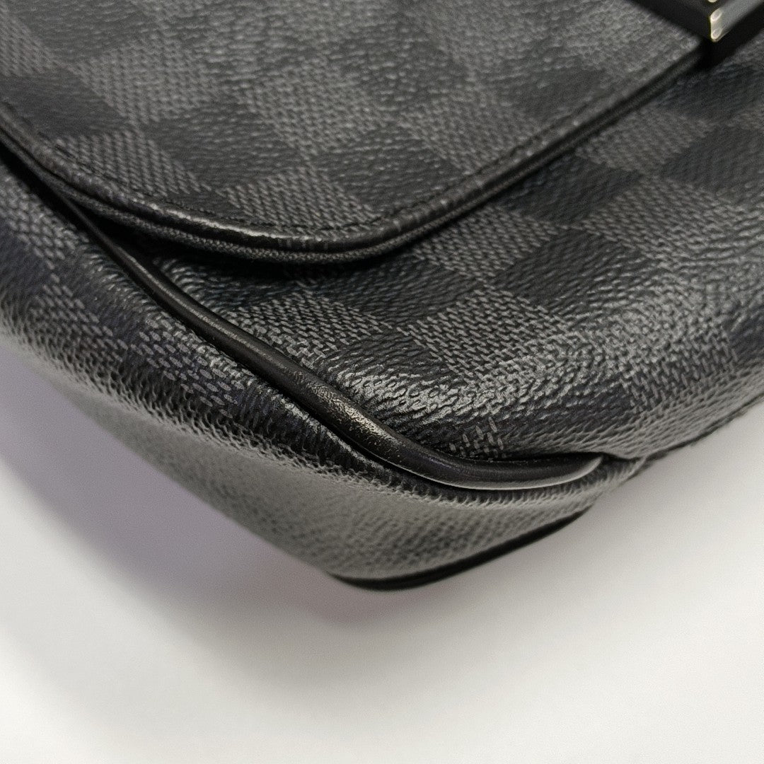 DISTRICT PM Damier Graphite Coated Canvas Gray