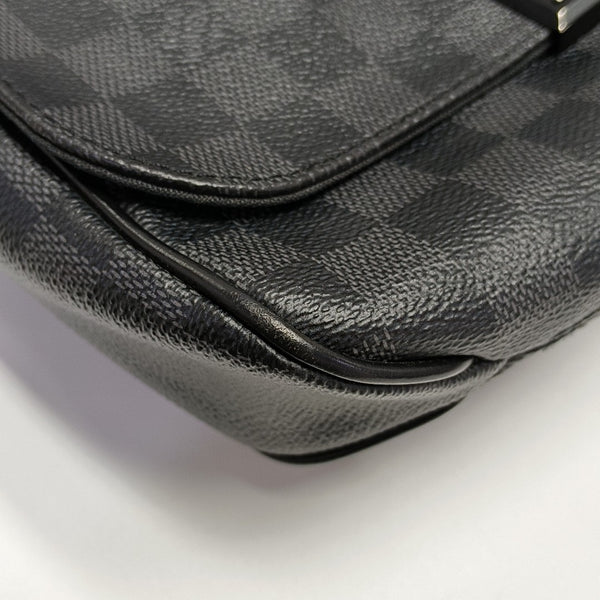 DISTRICT PM Damier Graphite Coated Canvas Gray