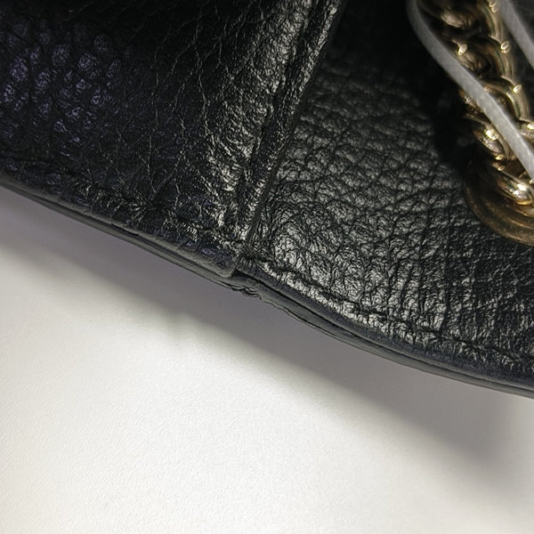 Interlocking G Small Calfskin Black