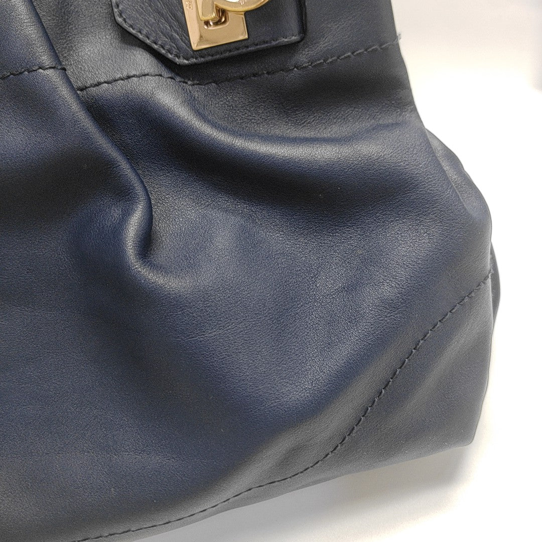 Calfskin Tote Bag Blue