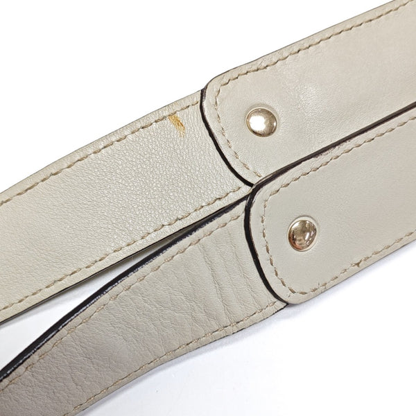 Monogram Calfskin Top Handle Bag White