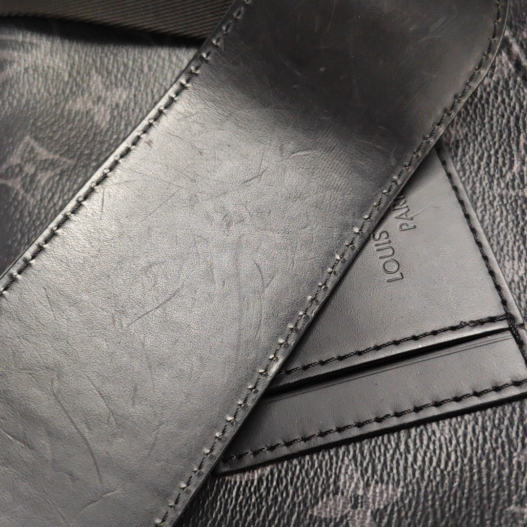 VOYAGER PM Monogram Coated Canvas Black