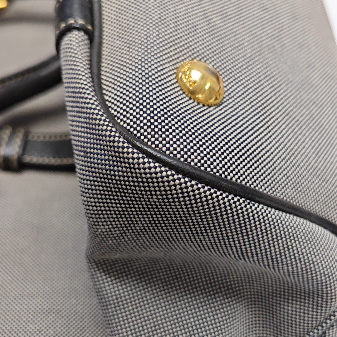 Fabric Shoulder Bag Gray