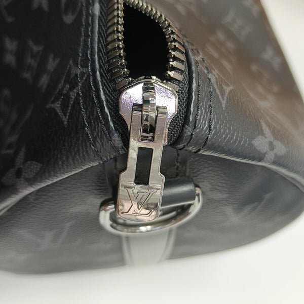 KEEPALL 45 Monogram Coated Canvas Black