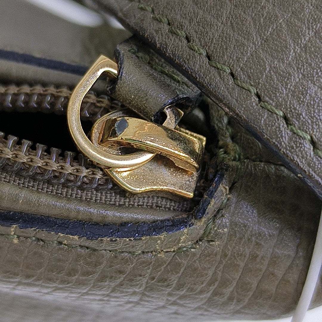 T Messenger Calfskin Green