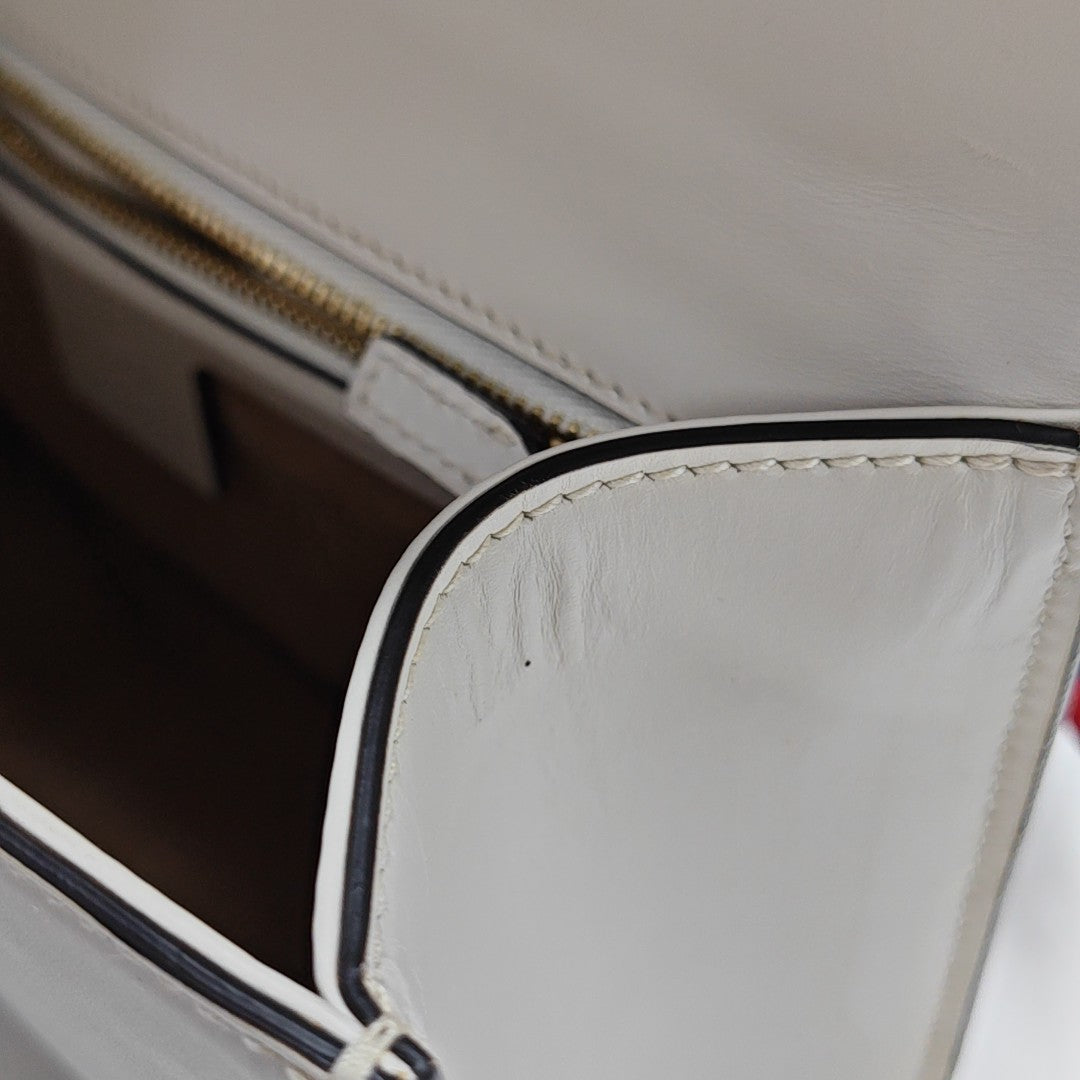 Sylvie Small Calfskin White