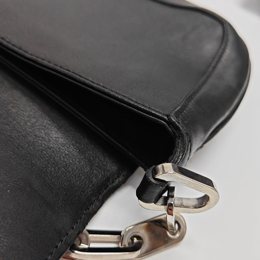 Calfskin Shoulder Bag Black