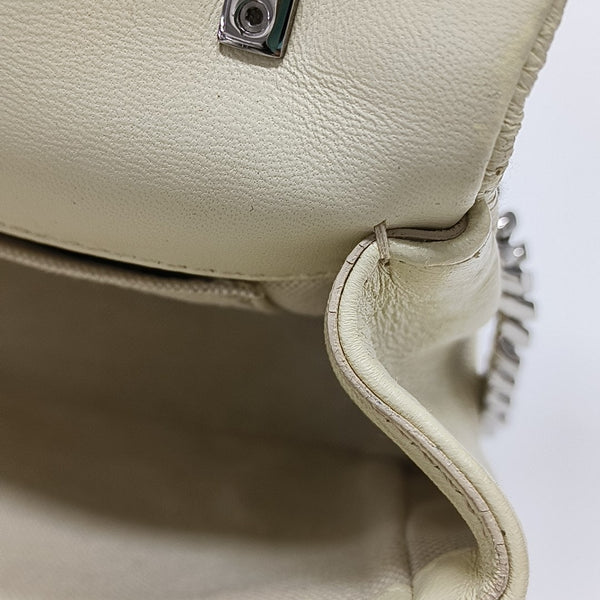 Lola Small Quilted Lambskin White