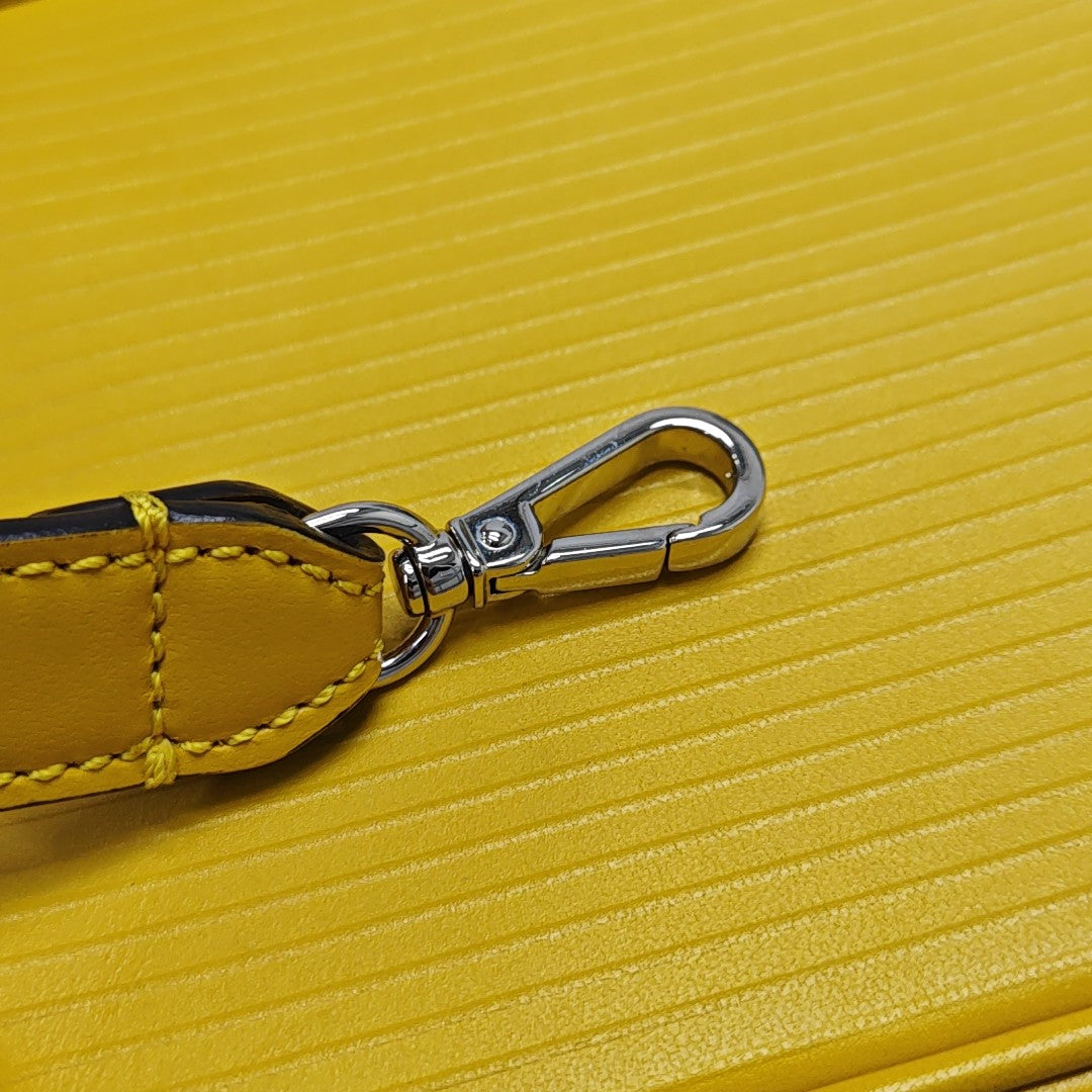 Calfskin Shoulder Bag Mini Yellow