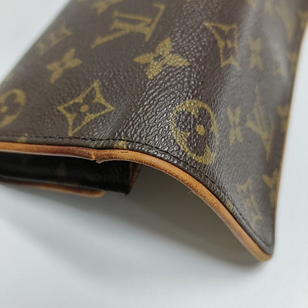 TWIN PM Monogram Coated Canvas Brown