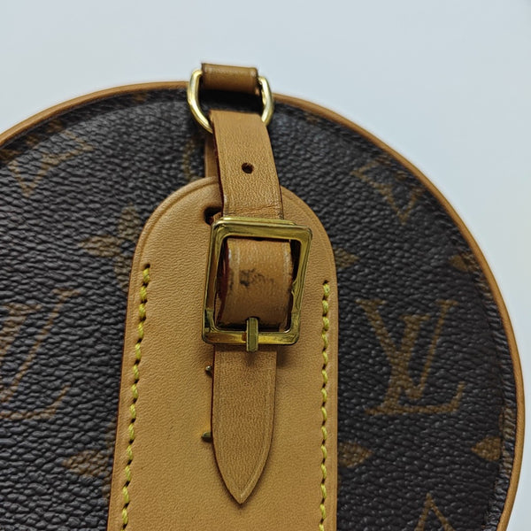 BOITE CHAPEAU Mini Monogram Coated Canvas Brown