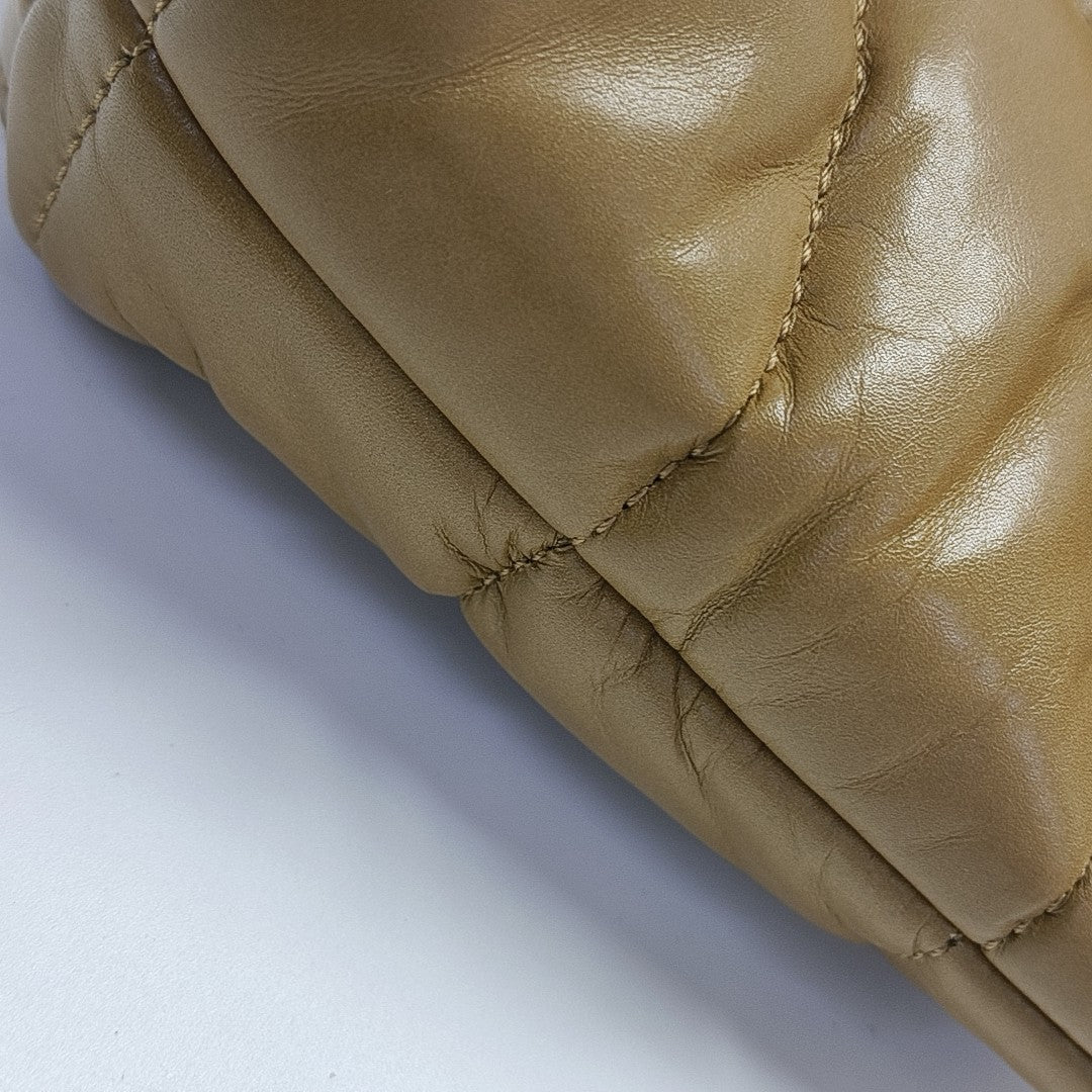 PUFFER TOY Mini Quilted Lambskin Brown