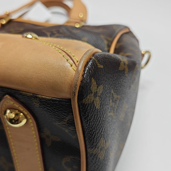 RETIRO NM Monogram Coated Canvas Brown