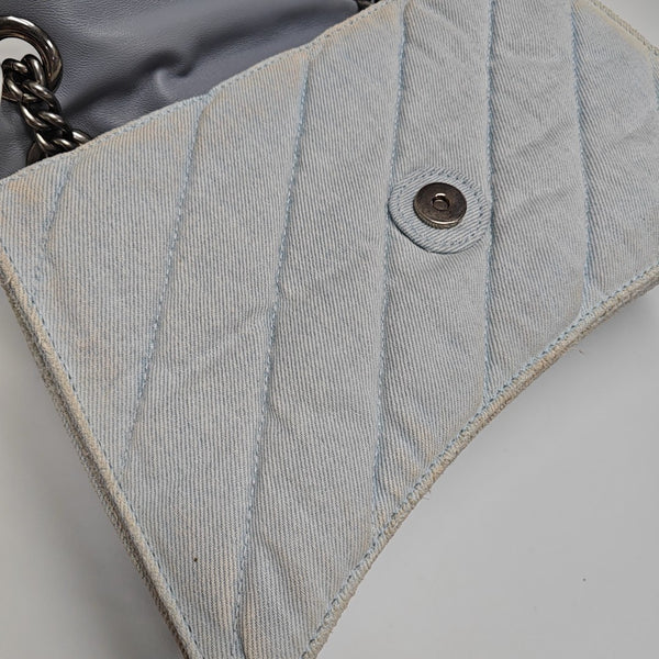 Crush Medium Quilted Denim Blue