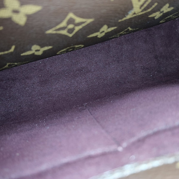 MONTAIGNE BB Monogram Coated Canvas Brown