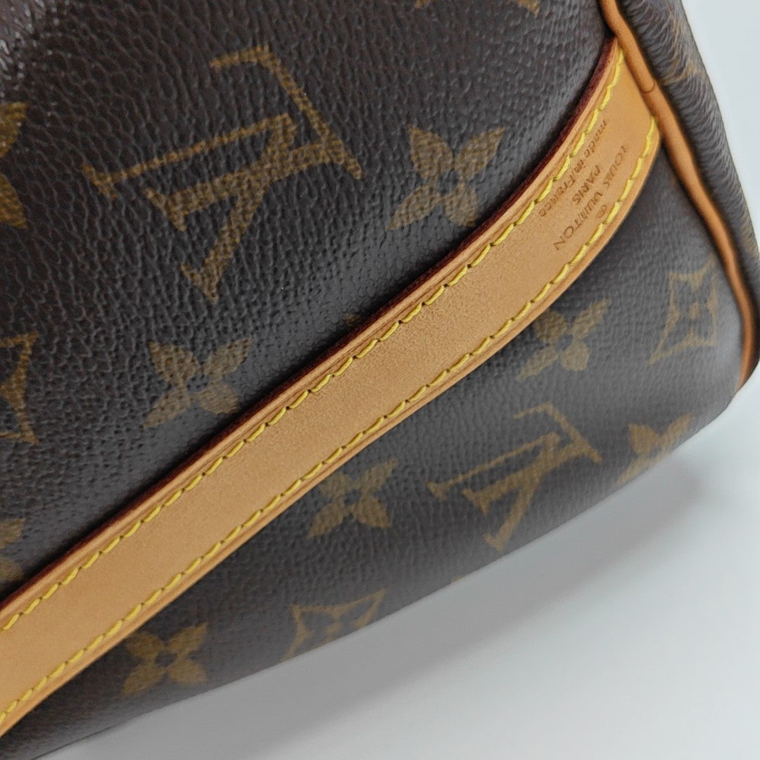 SPEEDY 25 Monogram Coated Canvas Brown