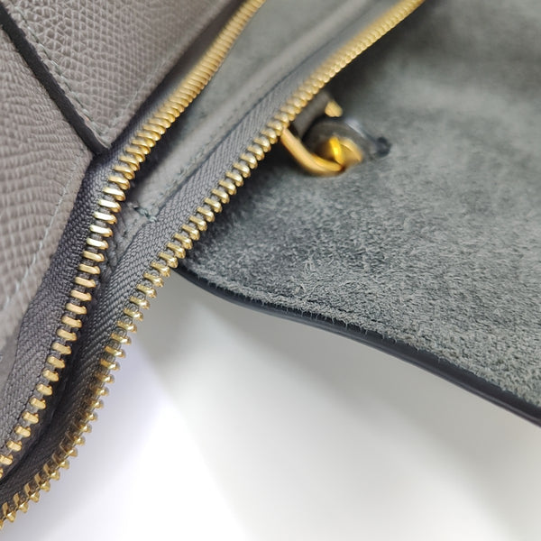 BELT Mini Calfskin Gray