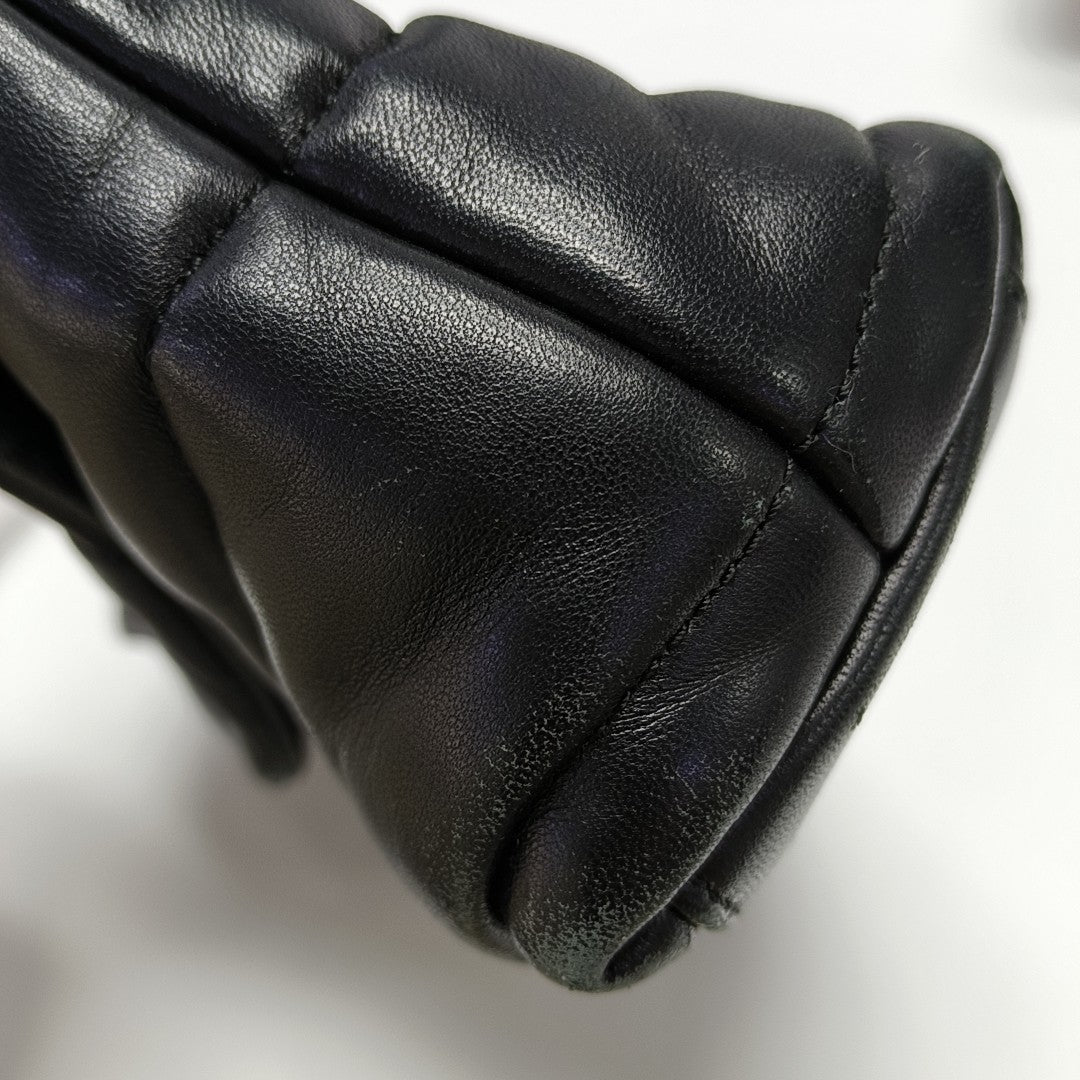 PUFFER Mini Quilted Lambskin Black