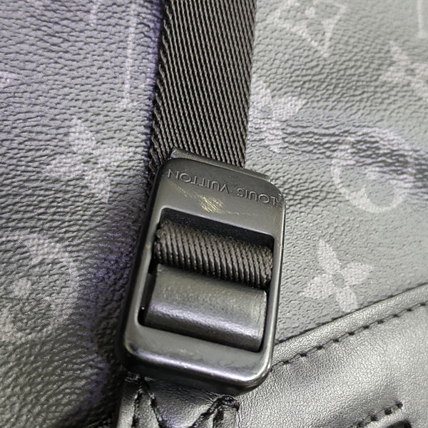 TRIO Monogram Coated Canvas Black