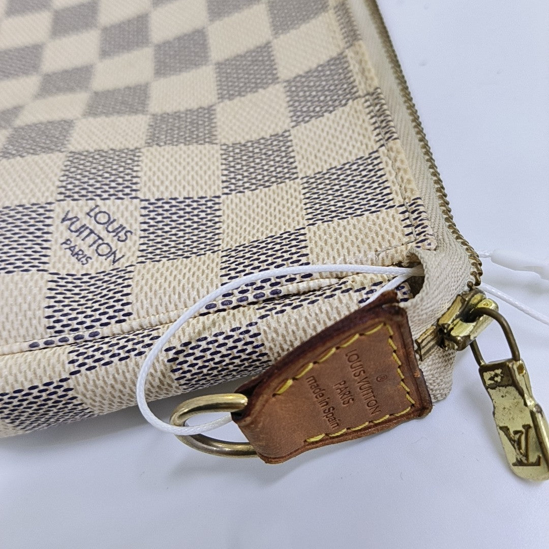 ACCESSOIRES GM Damier Azur Coated Canvas White