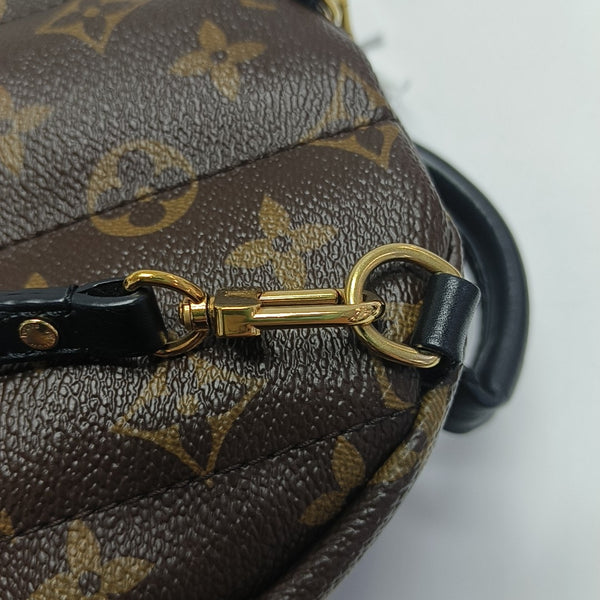 PALM SPRINGS Mini Monogram Coated Canvas Brown