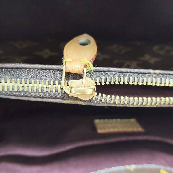 MONTAIGNE Monogram Coated Canvas Brown