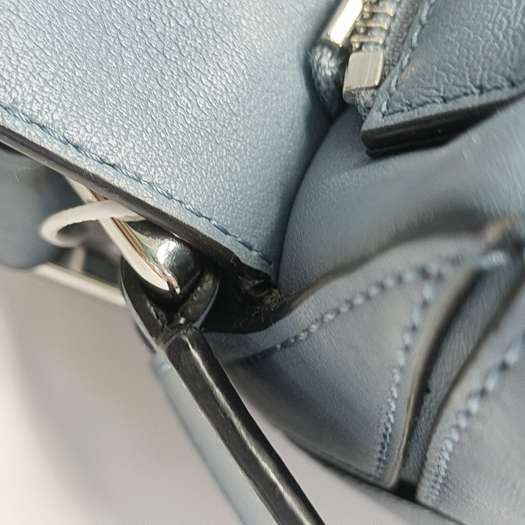 Puzzle Small Calfskin Blue